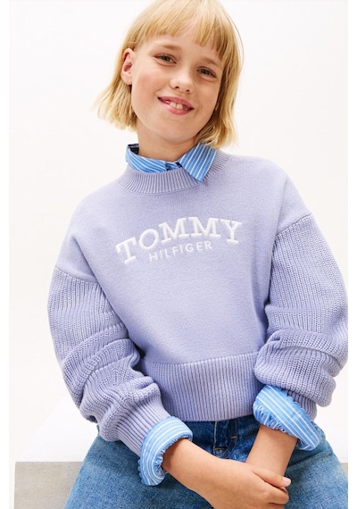 Tommy Hilfiger Kız Çocuk Triko Kg0kg08921 Lila