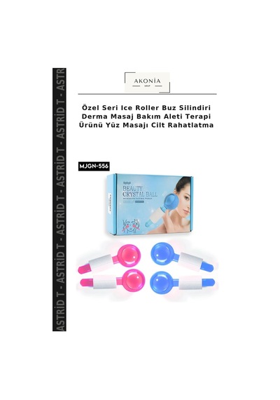 Özel Seri Ice Roller Buz Silindiri Derma Masaj Bakım Aleti Terapi Ürünü Yüz Masajı Cilt Rahatlatma