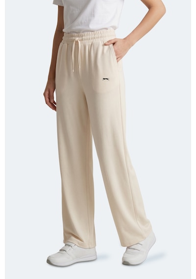 Slazenger Katka Kadın Bol Paça Ekru Eşofman Altı