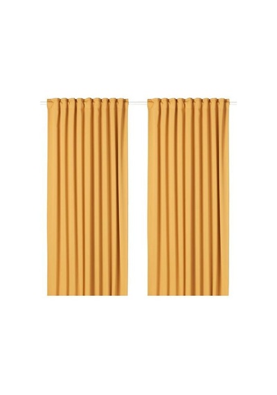 Ikea Majgull Fon Perde 145x300 Cm Hardal