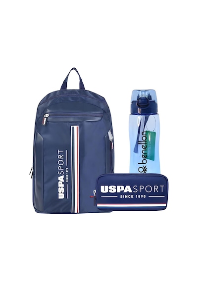 U.s. Polo Assn. Sırt Çantası + U.s. Polo Assn. Kalem Çantası - Suluk & Matara Lacivert Lacivert