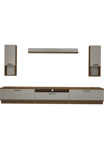 Decoraktiv Trendstyle 270da Slm Tv Ünitesi Tv Sehpası - Ceviz Beyaz Ahşap - Beyaz Decoraktiv Trendstyle 270da Slm Tv Ünitesi Tv Sehpası - Ceviz Beyaz Ahşap - Beyaz