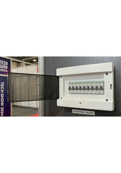Çet-san 9'lu Sigorta Kutusu Sıva Üstü Sigorta Panosu 219 X 109 X 162 Mm