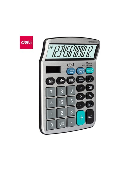 Hesap Makinesi Metal 12 Digit Gümüş Diğer