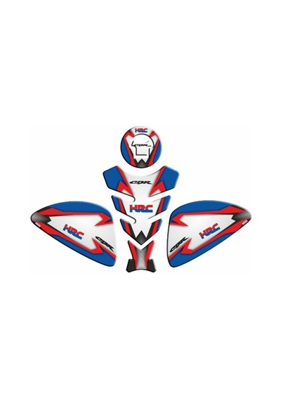 Honda Cbr 125cc-250cc 2005 - 2018 Uyumlu Tank Pad Set 004 Çok Renkli