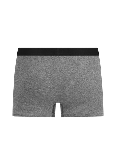 Albero Natur Gots Sertifikalı Organik Pamuk Erkek Trunk Boxer İç Çamaşırı Gri Melanj
