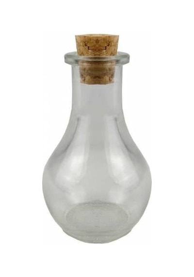 Cam Şişe Mantar Tıpalı Armut 50 Ml
