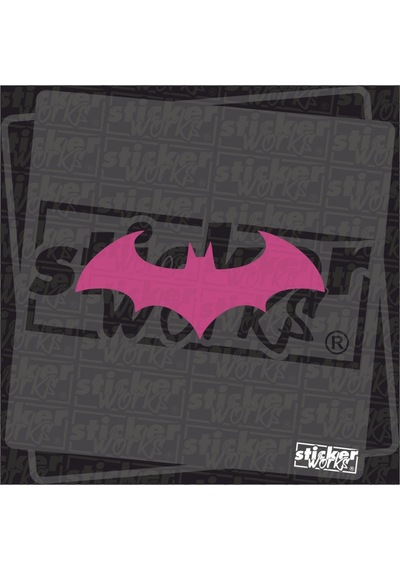 Batman Hologram Sticker Pembe