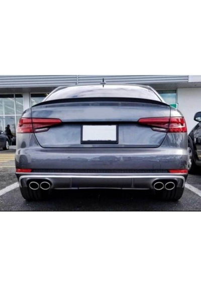 Audi A4 İçin Uyumlu Spoiler Piano Black 2016-2019