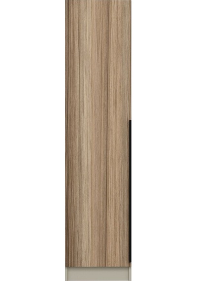 Minar Kale 1 Kapaklı Dolap Plus 210cm - Kumtaşı/dore - Raflı Çok Renkli