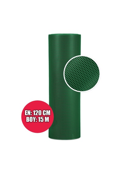Kaydırmaz Bal Petek Paspas 120cmx15metre Yeşil Pvc Z Mat Pas Pas İç Dış Mekan Yolluk Islak Zemin Halısı Yeşil