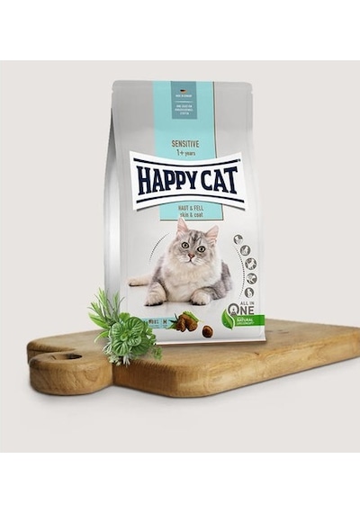 Happy Cat Sensitive Haut Fell Deri ve Cilt Bakımı Yetişkin Kedi Maması 4 KG