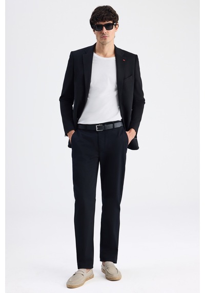 D's Damat Ds Damat Comfort Fit Siyah Gabardin Chino Pantolon 6hcc3ı303778m 001