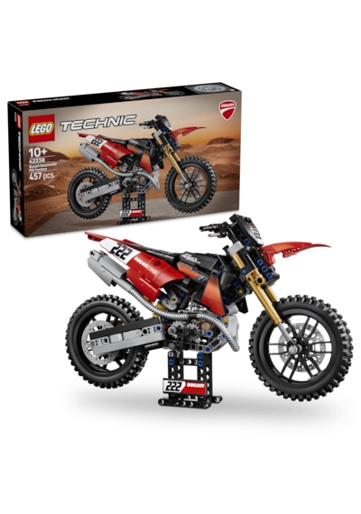 LEGO® Technic Ducati Desmo450 MX Factory Motosiklet 42238 - 10 Yaş ve Üzeri için Süspansiyon İçeren Oyuncak Yapım Seti (457 Parça)