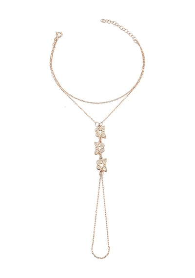 925 Ayar Gümüş Rose Sıra Kelebekler Şahmeran - 45100601 Rose Gold