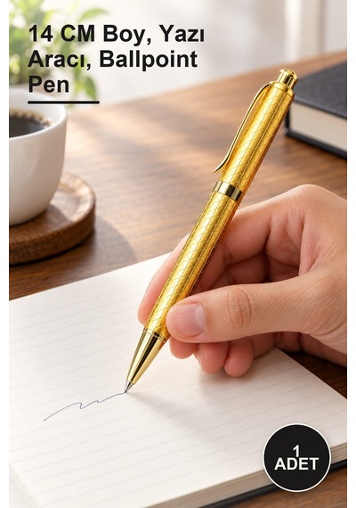 1 Adet Tekli Tükenmez Kalem 14 Cm Boy, Yazı Aracı, Ballpoint Pen
