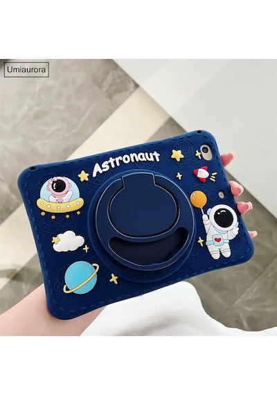 Honor Pad X9a / X9 Pro 11.5 İnç Uyumlu Astronot Standlı Çocuklara Özel Karakterli +tablet Kalemi Arka Kapak