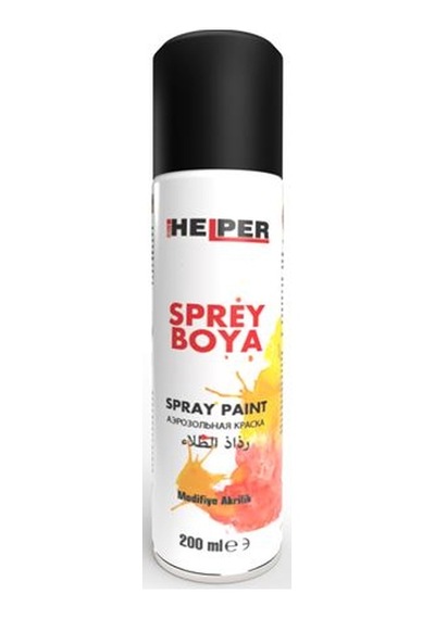 Mxs Helper Sprey Boya Ral-9005 Mat Sıyah 200 Ml AOD-MXS HEB191105