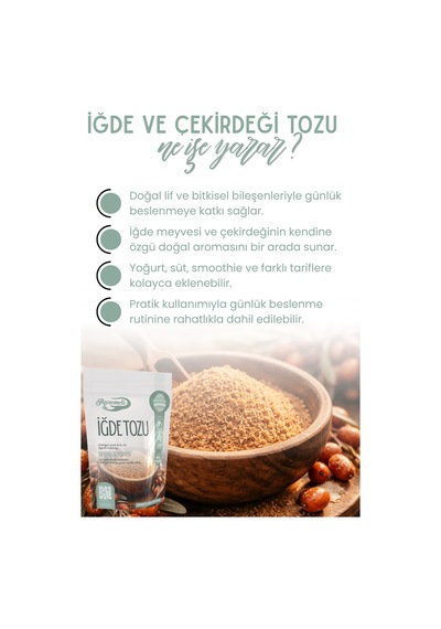 500 Gr Iğde Ve Çekirdeği Tozu Iğde Unu % 100 Doğal Günlük Taze Öğütülür.