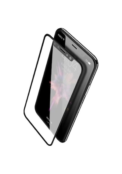 Joyroom Jm215 Apple Uyumlu iPhone 11 Pro Tam Kaplayan Temperli Erkan Koruyucu Siyah