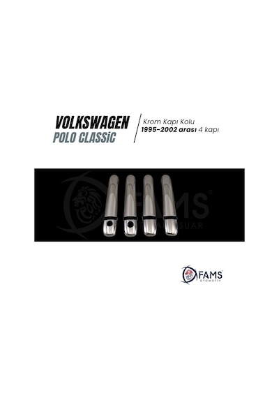 Vw Polo Classıc Krom Kapı Kolu 4 Kapı P.Çelik 2 Delik