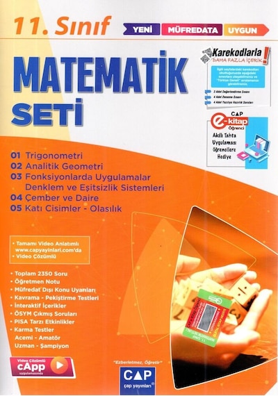 Çap Yayınları 11.sınıf Matematik Anadolu Seti