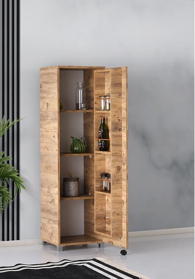 Buket Çok Amaçlı Kiler Erzak Dolabı 45x42x160cm Kurulu 001