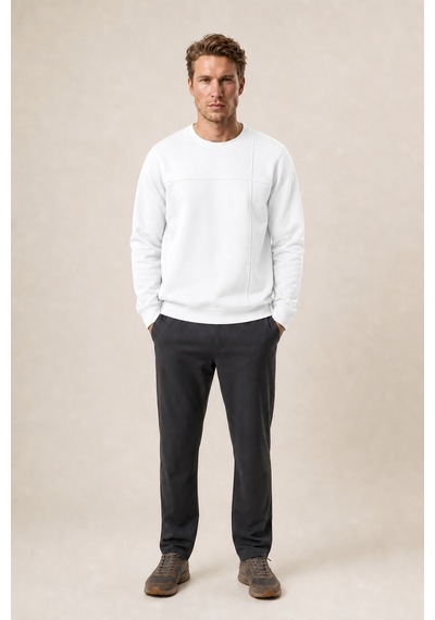 Redline Benko Regular Fit Kışlık Sweatshirt Yeni Sezon Beyaz