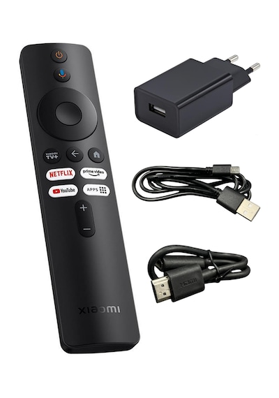 Mi Box Tv Stick Için Uyumlu Kumanda Seti Şarj Başlığı + Şarj Kablosu + Hdmı Uzatma Kablosu