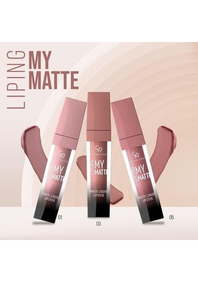 Liping My Matte Likit Ruj No: 10 - Suya Dayanıklı Ultra Mat Ruj 00