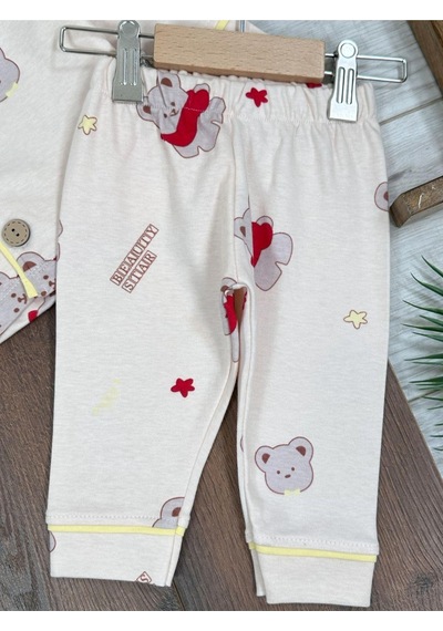 Bebek Ve Çocuk Pijama Takımı 4bb2 Bej