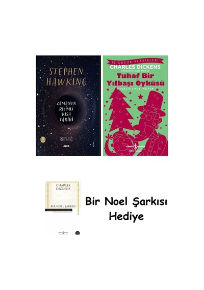 Zamanın Resimli Kısa Tarihi Ciltli + Tuhaf Bir Yılbaşı Öyküsü + Bir Noel Şarkısı