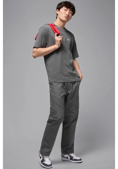 Nike Jordan Mens Tee Grafik Baskılı Erkek Tişört Gri