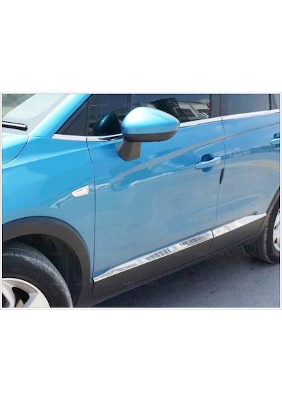 Opel Crossland X Paslanmaz Krom Cam Alt Çıta 8 Prç 2017 Üzeri