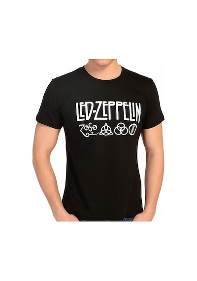 Bant Giyim - Led Zeppelin Siyah Erkek T-Shirt Tişört