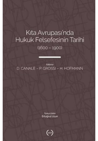 Kıta Avrupası'nda Hukuk Felsefesi'nin Tarihi Sku: Smgstk178923aa33