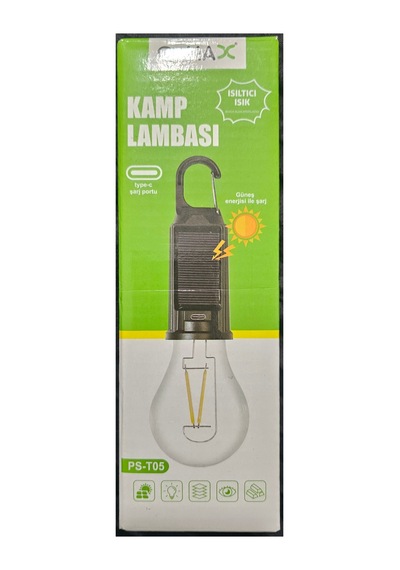 Yemleme Botu Sarzlı Kamp Işığı Büyük Ampul Şarzlı Güneş Enerji İle Şarz Olur Diğer