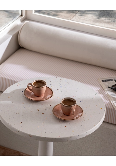 Madame Coco Pacis 2 Kişilik 4 Parça Kahve Fincan Seti - Terra Cotta - 90 Ml 8684427348871 Çok Renkli