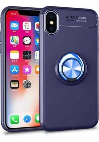 Apple Uyumlu iPhone Xs Max 6.5 Kılıf Zore Ravel Silikon Kapak Mavi