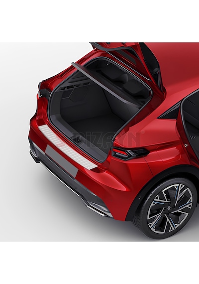 S-dizayn Renault Clio 6 Krom Arka Tampon Eşiği Mat Krom 2025 Üzeri A+ Kalite