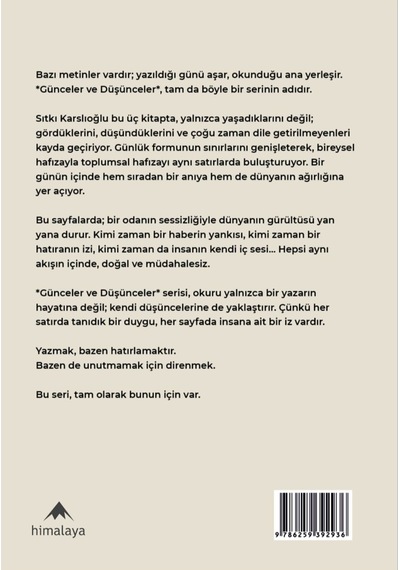 Günceler Ve Düşünceler Iıı