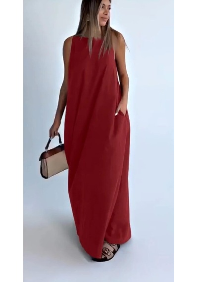 Defymoda Salaş Cepli Elbise Çok Renkli