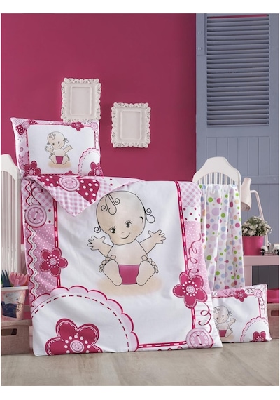 Komfort Home Bebek Uyku Seti %100 Pamuk (Yorgan Ve +2 Yastıklı) (262440096)