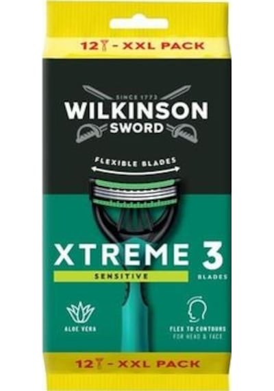 Wilkinson Sword Xtreme 3 Sensitive 12 Adet Xxl Erkek Tıraş