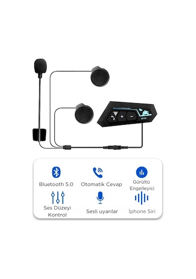 Ledoren Teknoloji Kask Kulaklık Bt22 Bluetooth Motosiklet Kulaklık