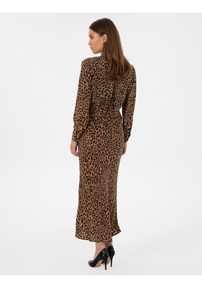 Pierre Cardin Kadın Camel Etek Dokuma 50313694-vr015 CAMEL