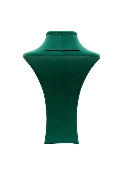 Süet Kumaş Yeşil Renk Boy 27/12 Cm Kolye Takı Sergileme Mankeni Yeşil