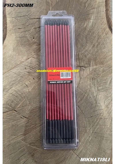 Kln Blk Ph2 30cm Uç Sac Vida Sıkma Ucu Yıldız Bits Uç Sunta Vida Ucu 10adet