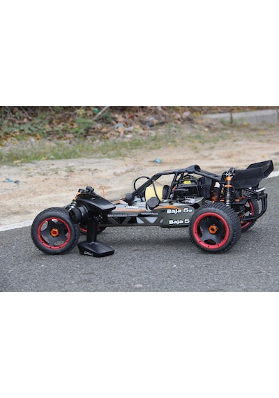 Sy Racıng 1/5 Baja 5b 30.5cc Rtr Kurşunsuz Benzinli Uzaktan Kumandalı Rc Arazi Model Araba 80+ Kmh 75cm Uzunluk Offroad Gri Kullanıma Hazır