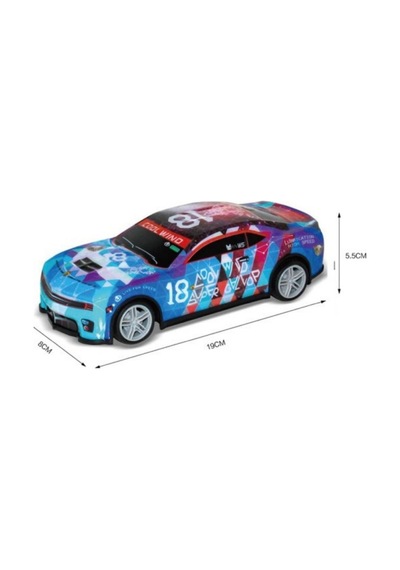Vardem 1:24 Ölçek Uzaktan Kumandalı Araba Full Fonksiyonlu Yarış Arabası Cool Wind Mavi Beyaz